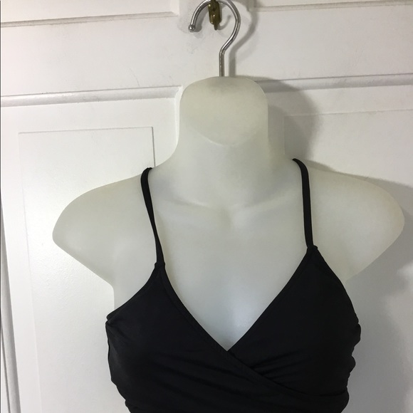 Athleta Wrap Bikini Top Black New - Picture 3 of 9